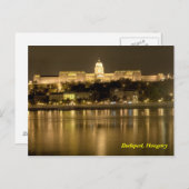 buda Schloss in Budapest, Ungarn Postkarte (Vorne/Hinten)