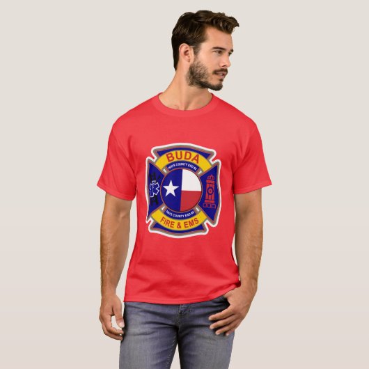 Buda Texas Fire and EMS T-Shirt (Vorne ganz)