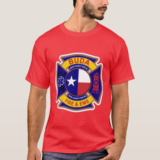Buda Texas Fire and EMS T-Shirt (Vorderseite)