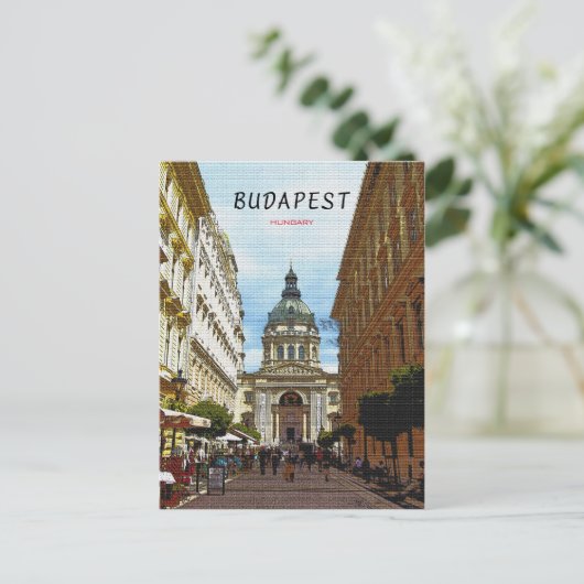 Budapes Postkarte (Stehend Vorderseite)