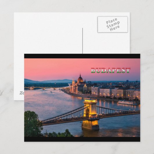 Budapest 002B Postkarte (Vorne/Hinten)