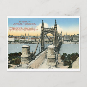 Budapest 1910 Ungarn Vintage Elisabethbrücke Postkarte