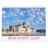 Budapest 2026 calendar kalender (Titelbild)