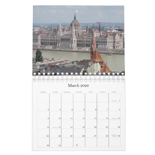Budapest 2026 kalender (Mär 2026)