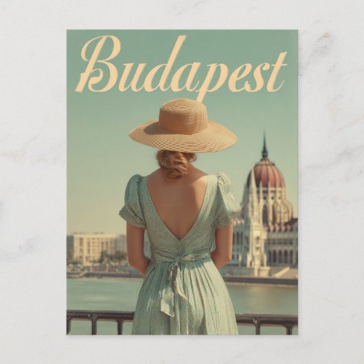 Budapest 50er Vintage Postkarte (Vorderseite)