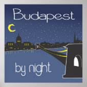 Budapest Abends Budapester Poster (Vorne)