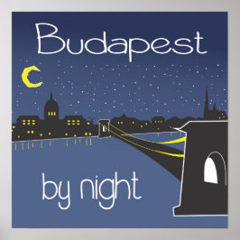 Budapest Abends Budapester Poster