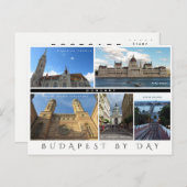 Budapest am Tag Postkarte (Vorne/Hinten)