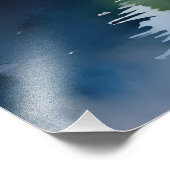 Budapest Aquarellkunst Fotodruck (Ecke)