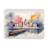 Budapest Aquarellkunst Magnet (Horizontal)