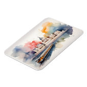Budapest Aquarellkunst Magnet (Linke Seite)