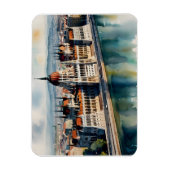 Budapest Aquarellkunst Magnet (Vertikal)