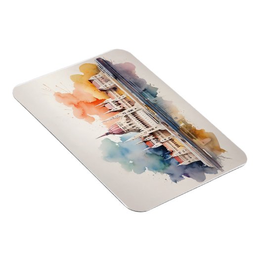 Budapest Aquarellkunst Magnet (Rechte Seite)
