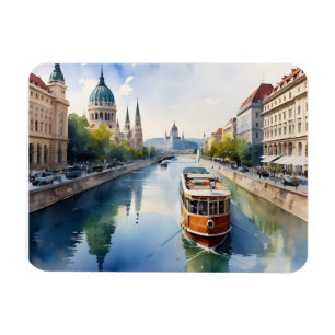 Budapest Aquarellkunst Magnet