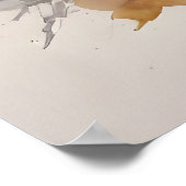 Budapest Aquarellkunst Poster (Ecke)