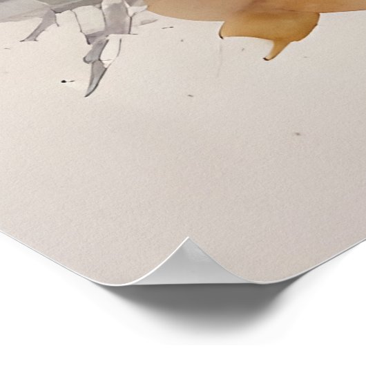 Budapest Aquarellkunst Poster (Ecke)