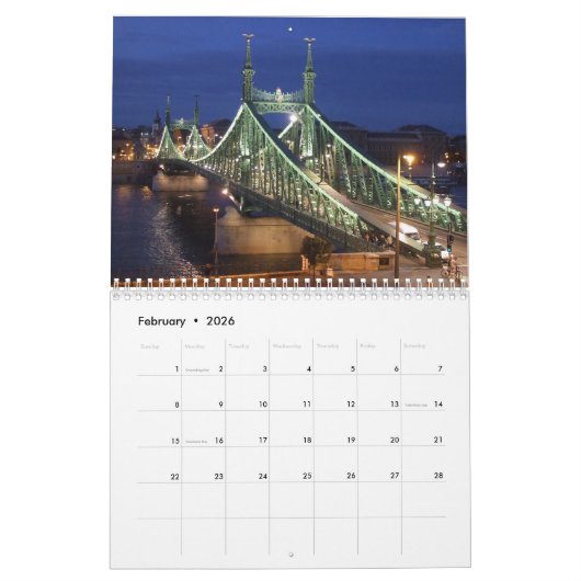 Budapest Architektur - Kalender 2022 (Feb 2026)