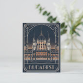 Budapest art Deko Vintag Postkarte (Stehend Vorderseite)