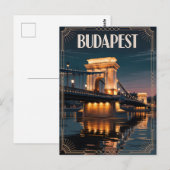 Budapest art Deko Vintag Postkarte (Vorne/Hinten)