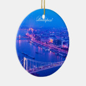 Budapest bis zum Nacht Keramik Ornament (Rechts)