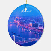 Budapest bis zum Nacht Keramik Ornament (Links)