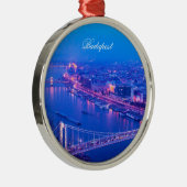 Budapest bis zum Nacht Ornament Aus Metall (Rechts)