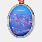 Budapest bis zum Nacht Ornament Aus Metall (Links)
