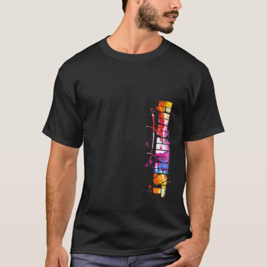 Budapest Budapester Wasserfarbe Buchstaben T-Shirt (Vorderseite)
