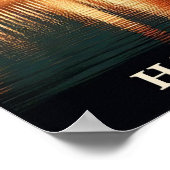 Budapest by Night – A Vintage Travel Poster (Ecke)