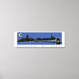 Budapest By Night, Ungarn, magyar Leinwanddruck