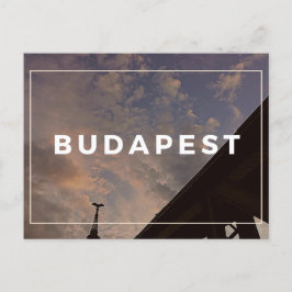 Budapest Cloudy Sky Postcard Postkarte