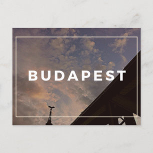 Budapest Cloudy Sky Postcard Postkarte