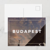 Budapest Cloudy Sky Postcard Postkarte (Vorne/Hinten)