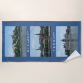 Budapest Custom Text & Color Strandtuch (Vorderseite)