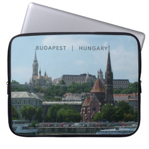 Budapest custom text laptop sleeves 2