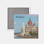 Budapest, das Gebäude des Parlaments, Budapest Magnet (Vorderseite/Rückseite)