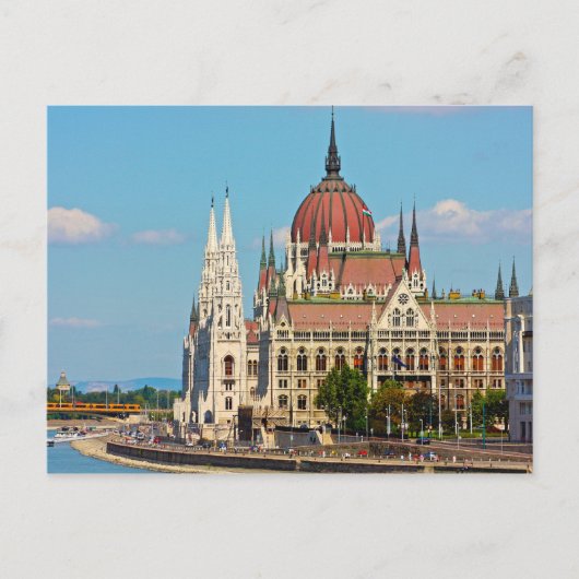 Budapest, das Gebäude des Parlaments Postkarte (Vorderseite)