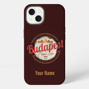 Budapest Design Ungarn Vintage Parlament iPhone 13 Hülle