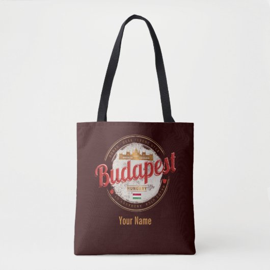 Budapest Design Ungarn Vintages Parlament Tasche (Vorderseite)