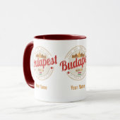 Budapest Design Ungarn Vintages Parlament Tasse (Vorderseite Links)
