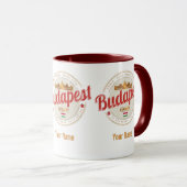 Budapest Design Ungarn Vintages Parlament Tasse (VorderseiteRechts)