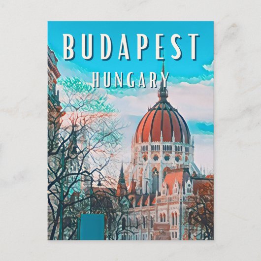 Budapest, die Donauperle Postkarte (Vorderseite)