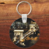 Budapest, Die Kettenbrücke von Buda Schlüsselanhänger (Vorderseite)