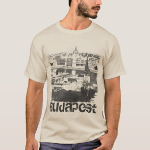 Budapest Distressed Grunge T - Shirt