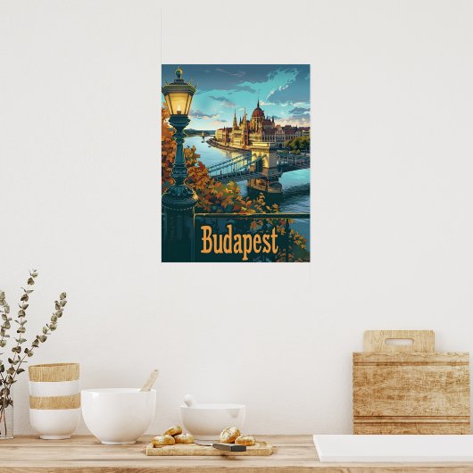 Budapest Donau Poster (Küche)
