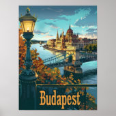 Budapest Donau Poster (Vorne)