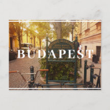 Budapest Fahrrad Postkarte