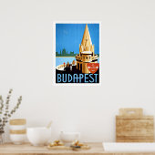 Budapest, Fischerbastion, Jahrgangsreise Poster (Küche)
