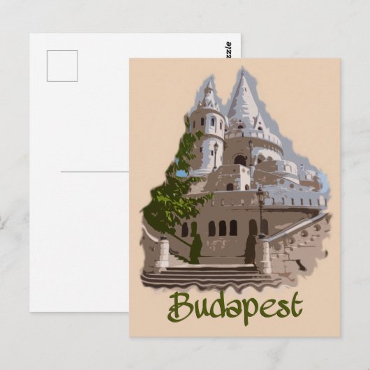 Budapest: Fisherman-Bastion Postkarte (Vorne/Hinten)