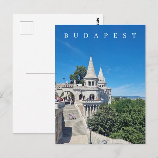 Budapest Fisherman's Bastion - Ansichtskarte Postkarte (Vorne/Hinten)